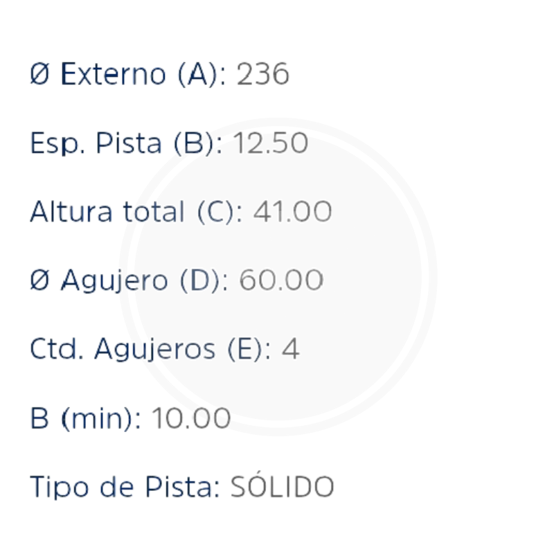 DISCO CHEVROLET CORSA (SOLIDO) 1.0L 3