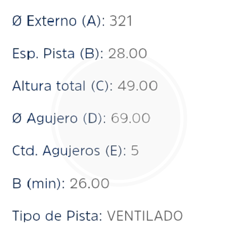 DISCO HYUNDAI VERACRUZ 2007/09 TRAS PAST 8418 (FREMAX) 3