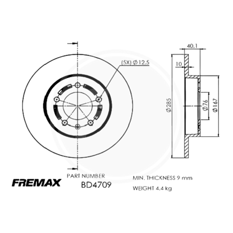 DISCO JAC J6, TEPUY TRAS (FREMAX) 2