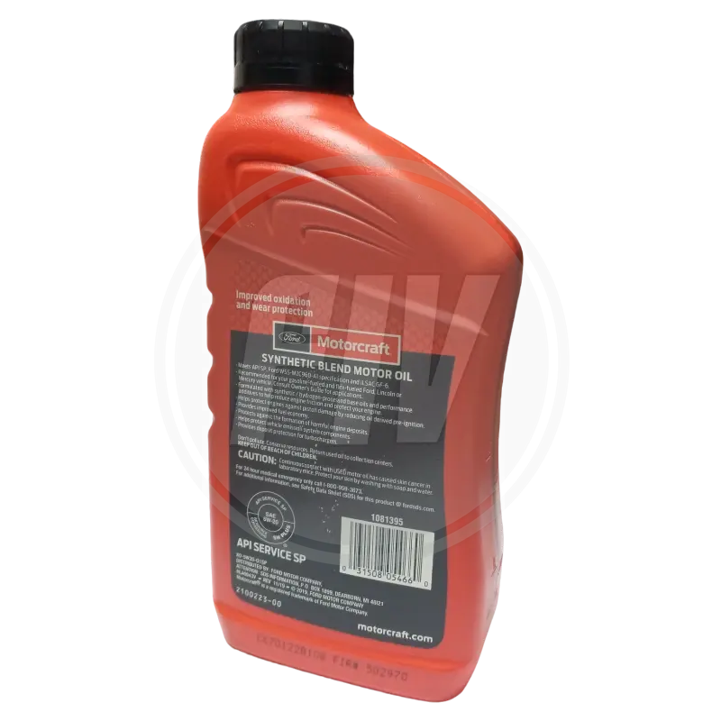 ACEITE MOTOR DE GASOLINA SEMI-SINTETICO 5W-20 1LT (MOTORCRAFT) 2