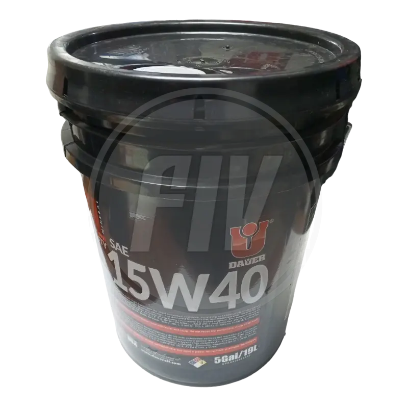 LUBRICANTE MINERAL 15W40 PARA MOTOR DIESEL (PAILA 19L)(DAUER) 1