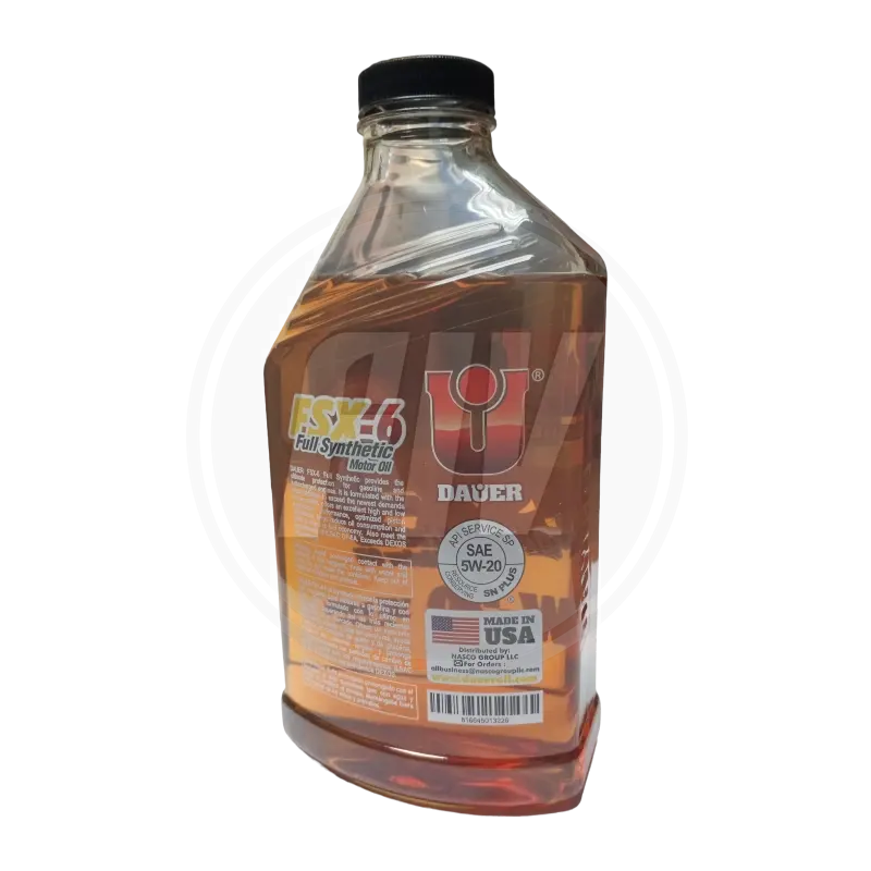 LUBRICANTE FULL SINTETICO 5W20 PARA MOTORES A GASOLINA API SN 1LT (DAUER) 2