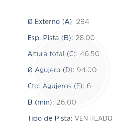 DISCO MITSUBISHI MONTERO 2013, L-200 SPORTERO DEL (PAST 8728) 3