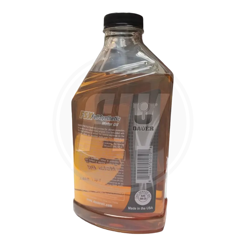 ACEITE DE MOTOR DE GASOLINA FULL SINTETICO 0W-20 API SN (DAUER) 2