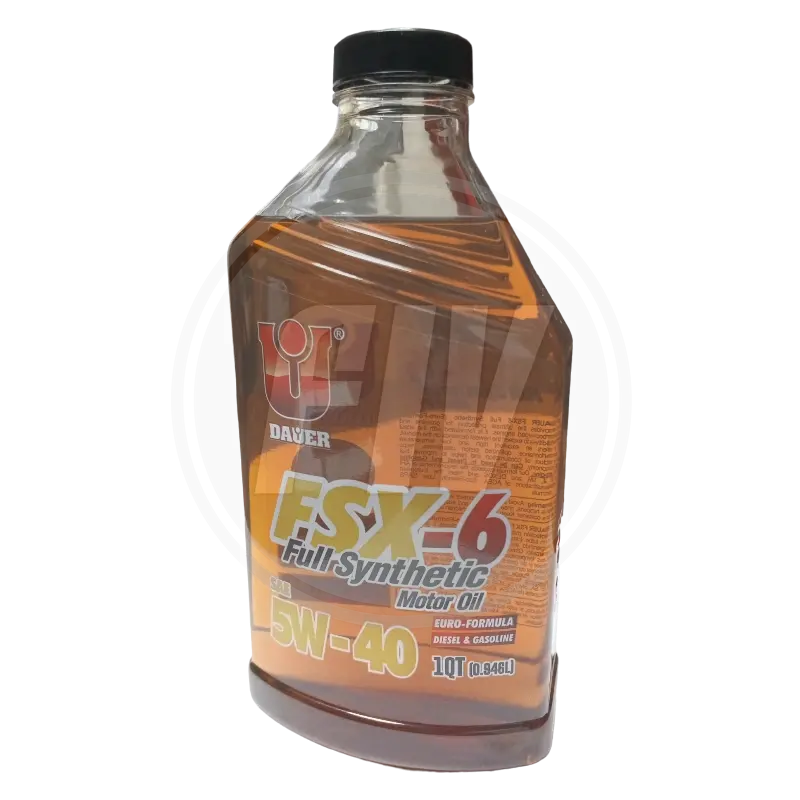 ACEITE DE MOTOR DE GASOLINA FULL SINTETICO 5W40 API SN (DAUER) 1