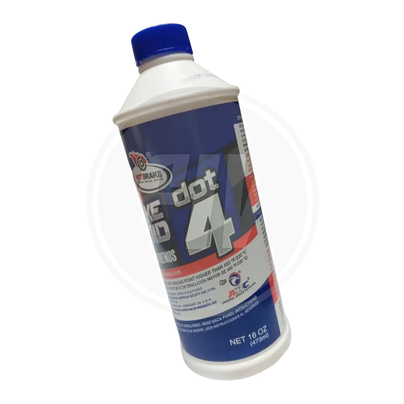 LIQUIDO DE FRENO IMPORTADO DOT-4 (473ML) LIGA (HOT BRAKE). 2
