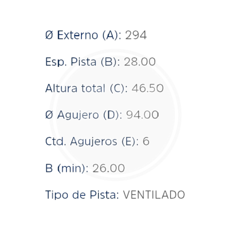 DISCO MITSUBISHI MONTERO 2013, L-200 SPORTERO DEL. (HIPPER FREIOS) 3