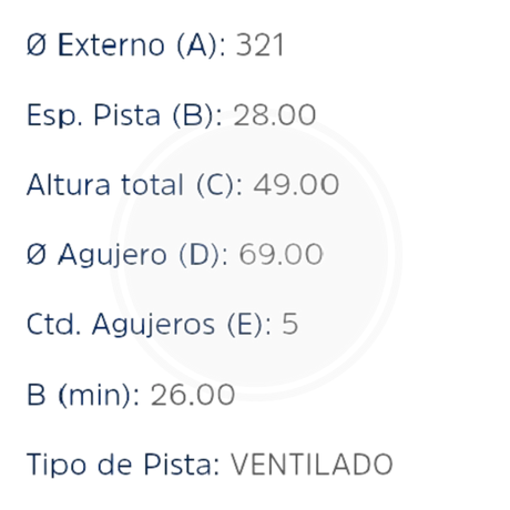 DISCO HYUNDAI VERACRUZ DEL. (HIPPER FREIOS) 3