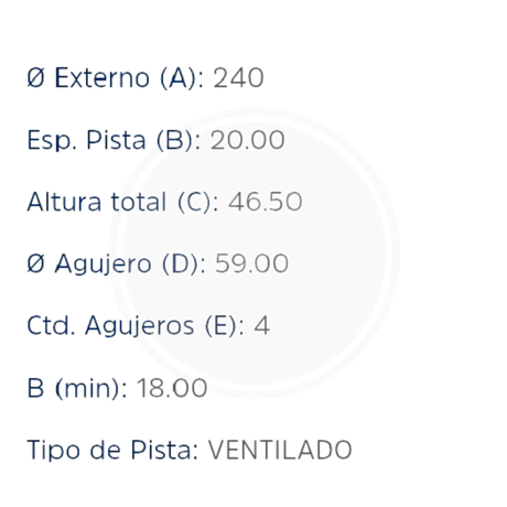 DISCO FIAT PALIO 1.3,1.4L SIENA (HIPPER FREIOS) 3