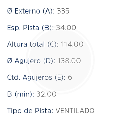 DISCO MERCEDES 915 VENTILADO 3