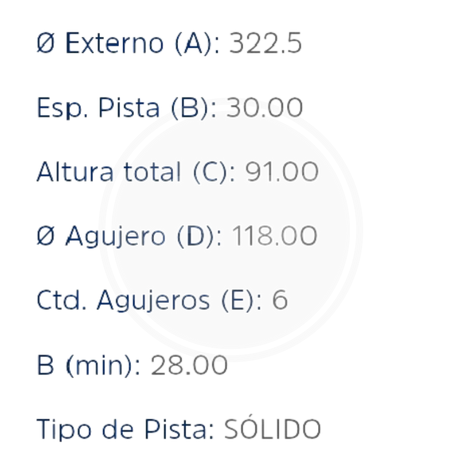 DISCO MERCEDEZ 711 DEL. (HIPPER FREIOS) 3