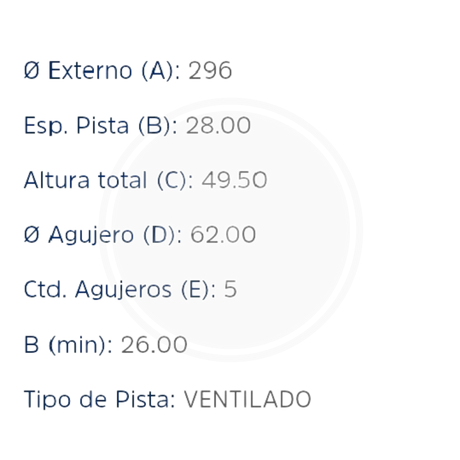 DISCO TOYOTA CAMRY 07/17 DEL. (HIPPER FREIOS) 3