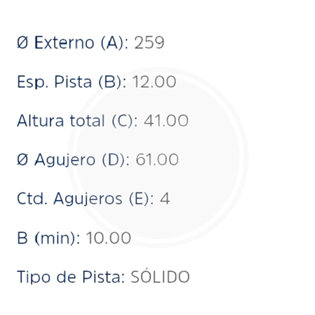 DISCO RENAULT LOGAN SOLIDO DEL. (HIPPER FREIOS) 3