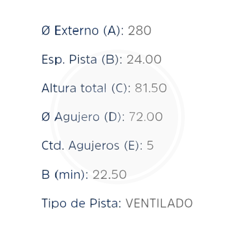 DISCO JEEP CHEROKEE DEL 92/98 FUNDICION (HIPPER FREIOS) 3