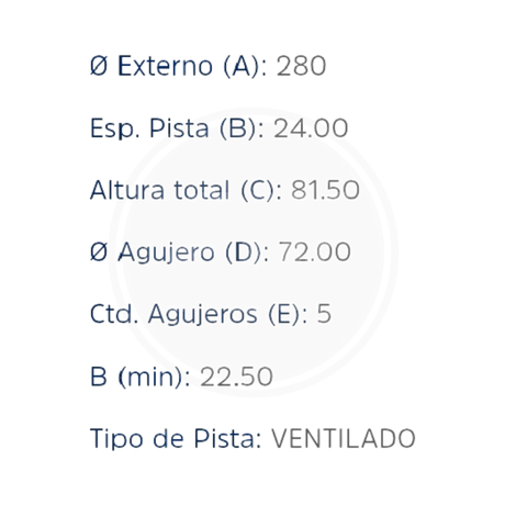 DISCO JEEP CHEROKEE DEL 92/98 FUNDICION (HIPPER FREIOS) 3