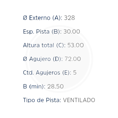 DISCO JEEP GRAND CHEROKEE 2005-09 DEL. (HIPPER FREIOS) 3