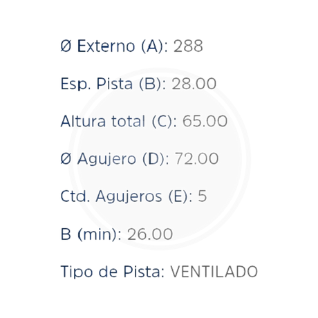 DISCO JEEP CHEROKEE LIBERTY 02/07 DEL (7732)(HIPPER FREIOS) 2