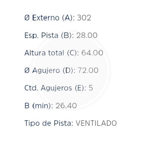 DISCO JEEP CHEROKEE KK 09/13 DEL. (PAST. 8389) (HIPPER FREIOS) 5