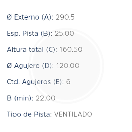 DISCO IVECO TURBO DAILY 59-12 DEL. (HIPPER FREIOS) 3