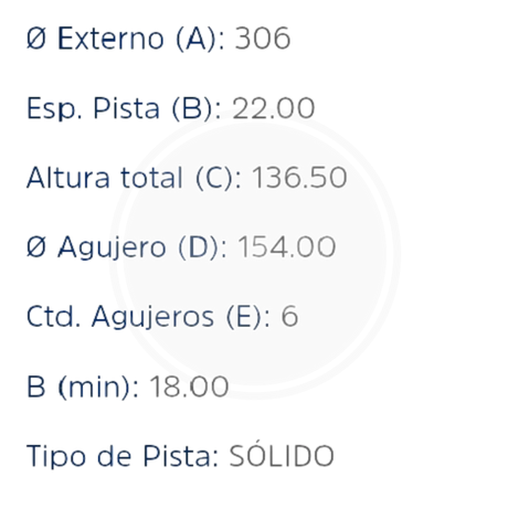 DISCO IVECO 60-12 TRAS. (HIPPER FREIOS) 3