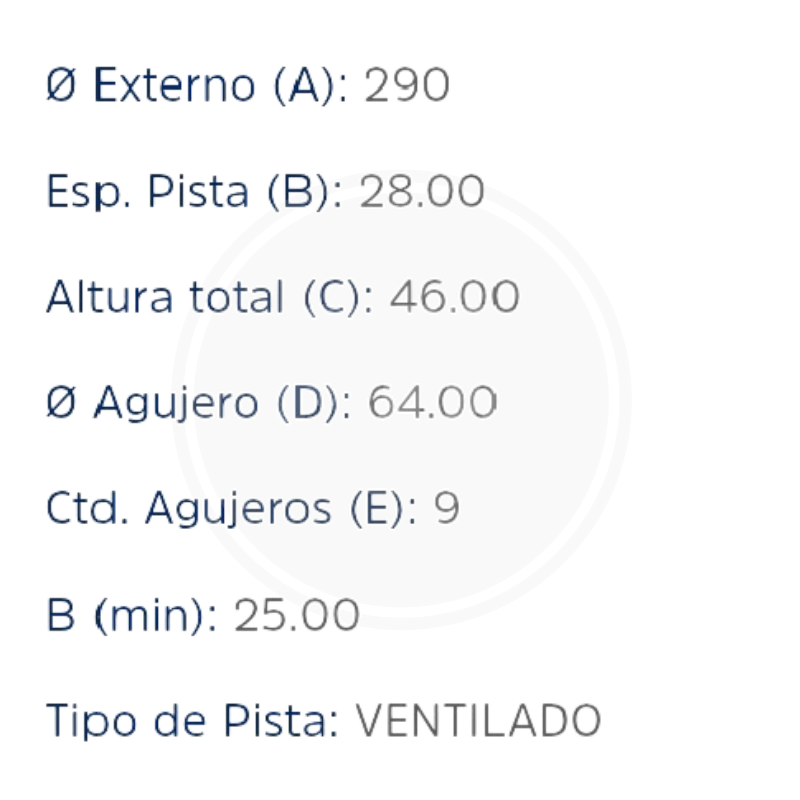 DISCO IVECO 35S14,40S16,55C17,70C17 DEL (HIPPER FREIOS) 3