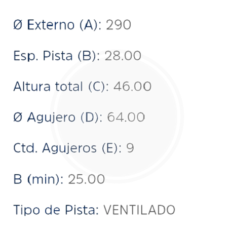 DISCO IVECO 35S14,40S16,55C17,70C17 DEL (HIPPER FREIOS) 3