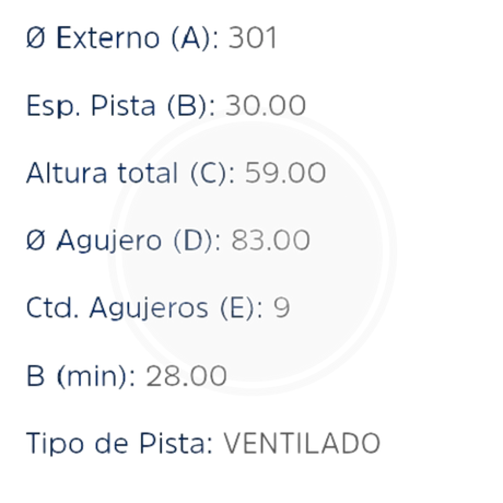 DISCO IVECO 70C-16 DEL. (HIPPER FREIOS) 3