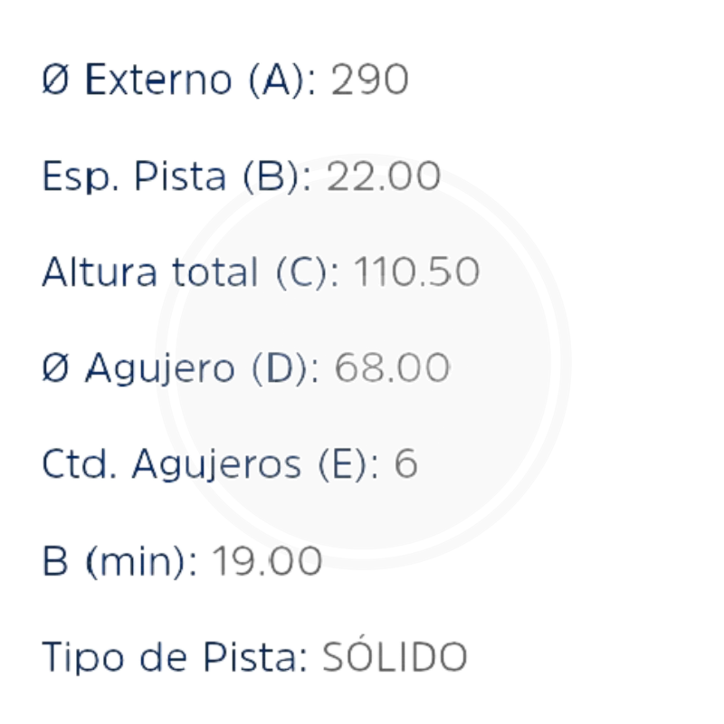 DISCO IVECO DAILY 49-12 EURO DEL. (HIPPER FREIOS) 3