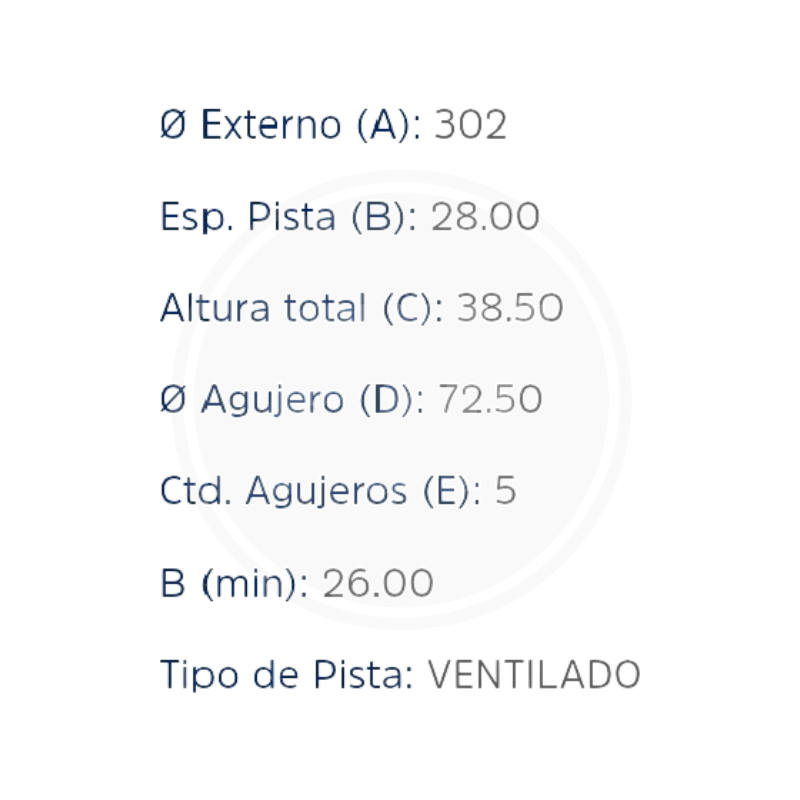 DISCO DODGE JOURNEY DEL. (PAST. 8389) (HIPPER FREIOS) 3