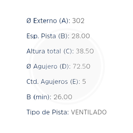 DISCO DODGE JOURNEY DEL. (PAST. 8389) (HIPPER FREIOS) 3