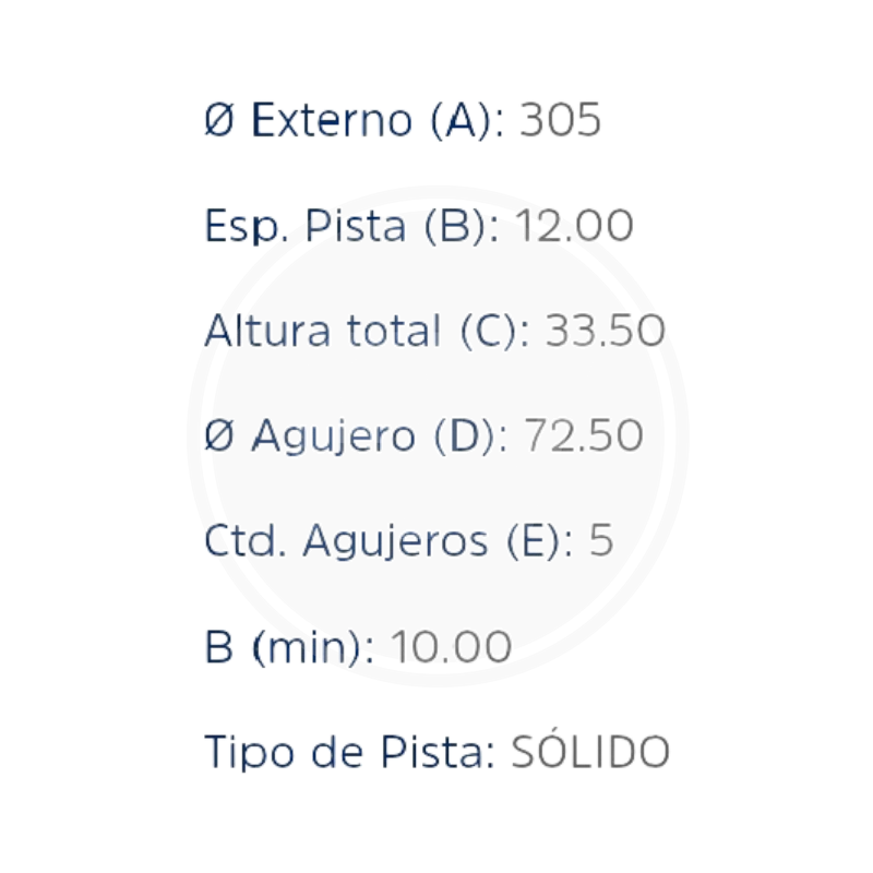 DISCO DODGE JOURNEY TRAS. (PAST. 8438) (HIPPER FREIOS) 5