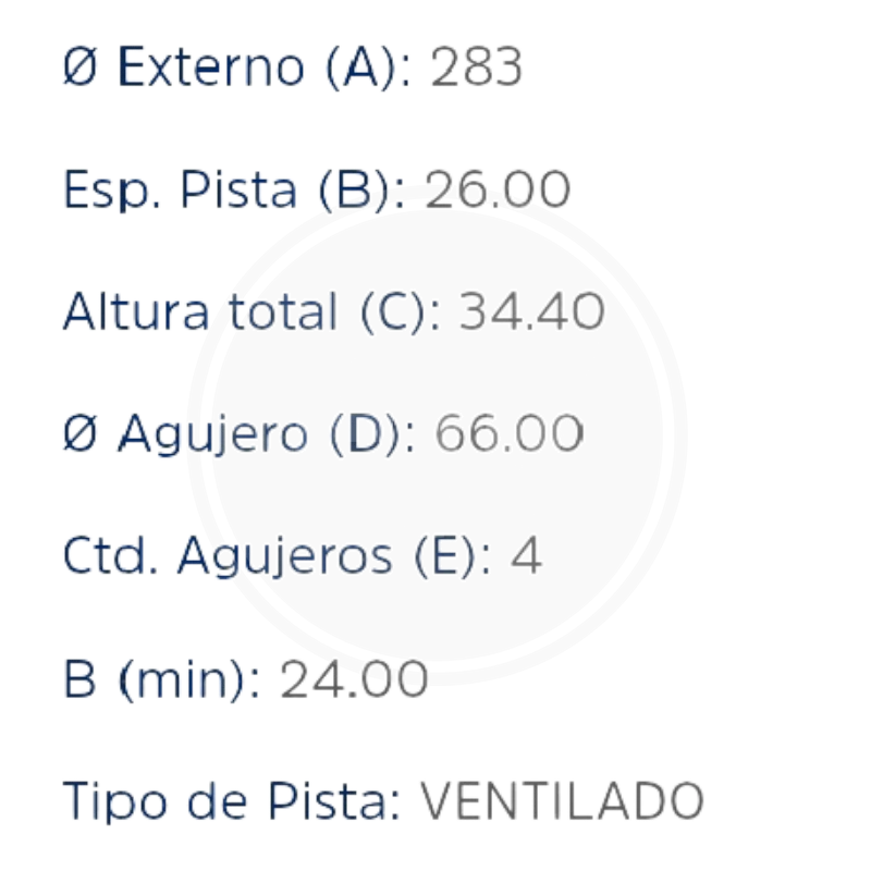 DISCO PEUGEOT 408 2,0L 4 CIL DEL. (HIPPER FREIOS) 3