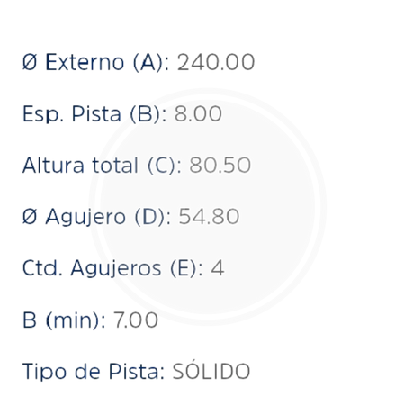 DISCO RENAULT MEGANE II TRAS. (HIPPER FREIOS) 3