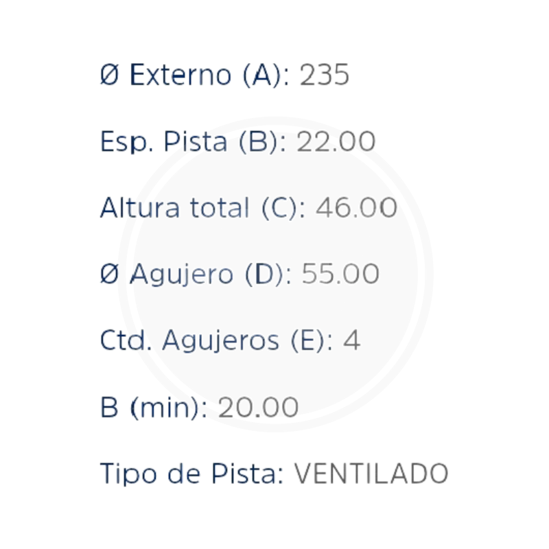 DISCO MAZDA 323 (PAST 7219) (XTENDER) 4524 (HIPPER FREIOS) 3