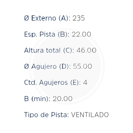 DISCO MAZDA 323 (PAST 7219) (XTENDER) 4524 (HIPPER FREIOS) 3