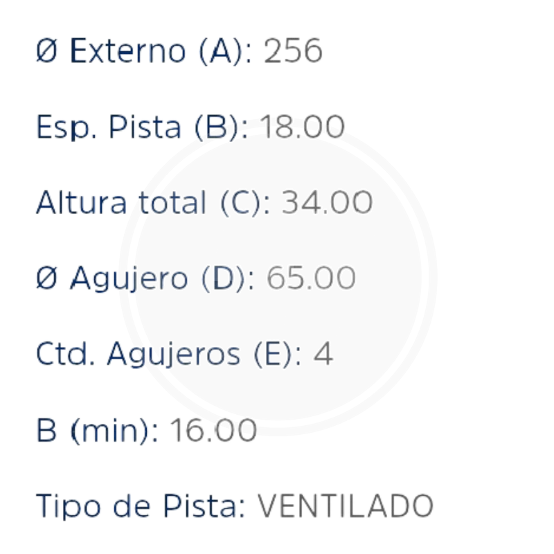 DISCO VOLKSWAGEN SAVEIRO DEL. (HIPPER FREIOS) 3