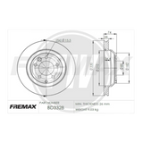 DISCO VOLKSWAGEN TOUREG TRAS 6 Y 8 CIL PAST 7908 (FREMAX) 2