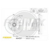 DISCO FORD F-100/F-150 74/94 DEL  PAST 788 (FREMAX) 2