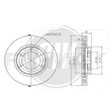 DISCO TOYOTA AUTANA, BURBUJA, MACHITO DEL (6 HUECOS ROSCA) (FREMAX) 2